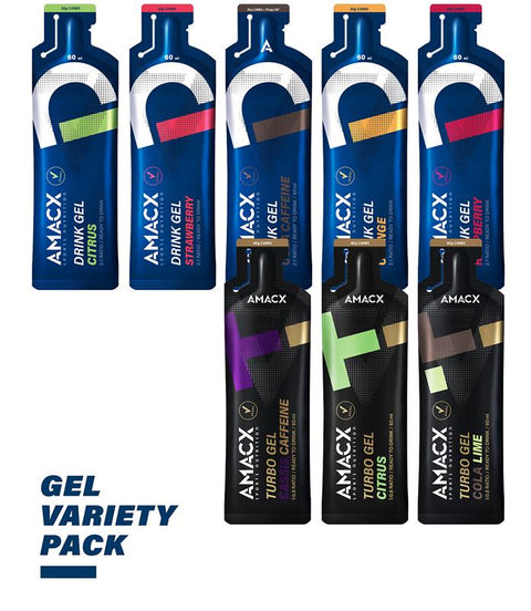 5 flavoured Energy Drink Gels and 3 Turbo Drink Gel