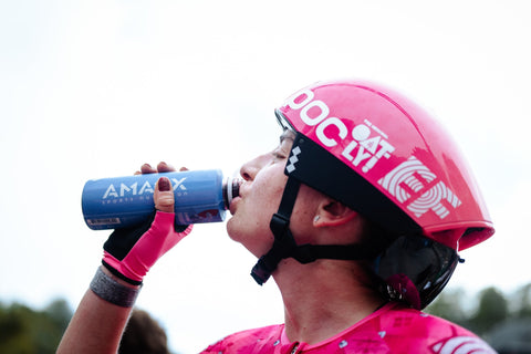 EF_rider_drinking_cherry_juice_after_race